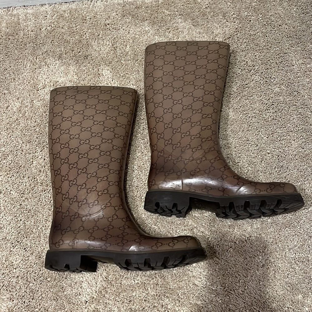 gucci rubber boots